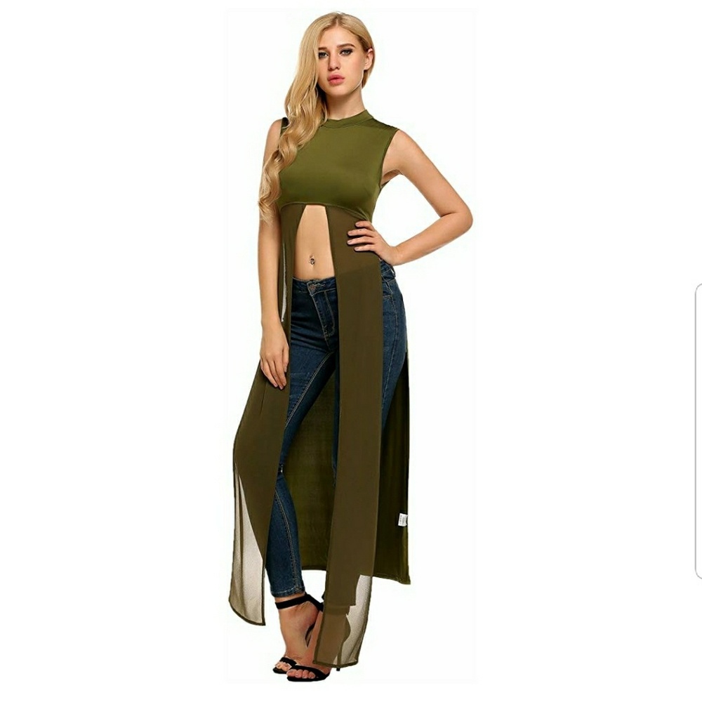 Chiffon crop top